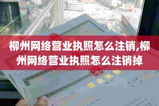 柳州网络营业执照怎么注销,柳州网络营业执照怎么注销掉