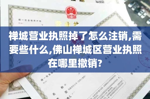 禅城营业执照掉了怎么注销,需要些什么,佛山禅城区营业执照在哪里撤销?