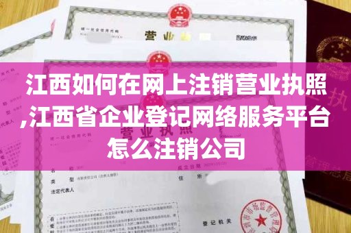 江西如何在网上注销营业执照,江西省企业登记网络服务平台怎么注销公司