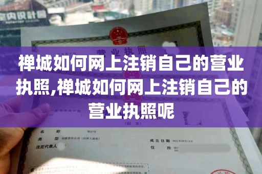 禅城如何网上注销自己的营业执照,禅城如何网上注销自己的营业执照呢