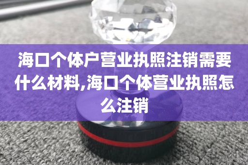 海口个体户营业执照注销需要什么材料,海口个体营业执照怎么注销