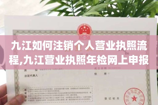 九江如何注销个人营业执照流程,九江营业执照年检网上申报