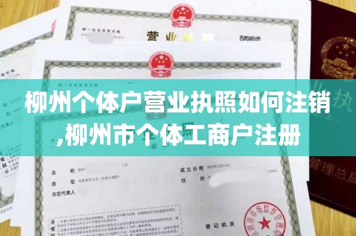 柳州个体户营业执照如何注销,柳州市个体工商户注册