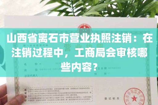 山西省离石市营业执照注销：在注销过程中，工商局会审核哪些内容？