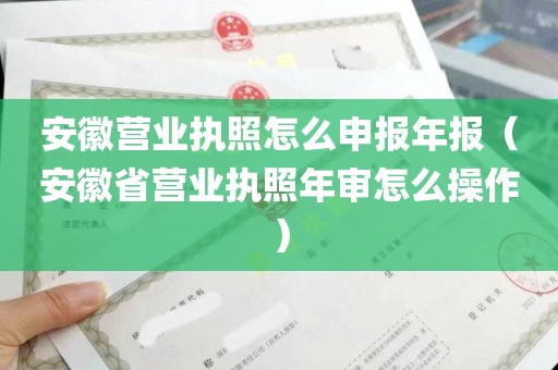 安徽营业执照怎么申报年报（安徽省营业执照年审怎么操作）