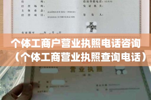 个体工商户营业执照电话咨询（个体工商营业执照查询电话）