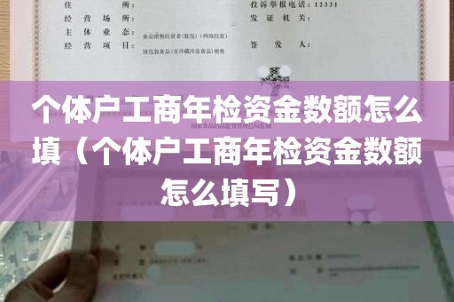 个体户工商年检资金数额怎么填（个体户工商年检资金数额怎么填写）