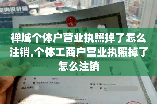 禅城个体户营业执照掉了怎么注销,个体工商户营业执照掉了怎么注销