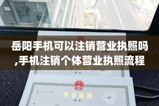 岳阳手机可以注销营业执照吗,手机注销个体营业执照流程