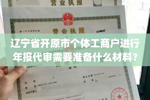 辽宁省开原市个体工商户进行年报代审需要准备什么材料？