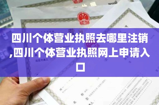 四川个体营业执照去哪里注销,四川个体营业执照网上申请入口