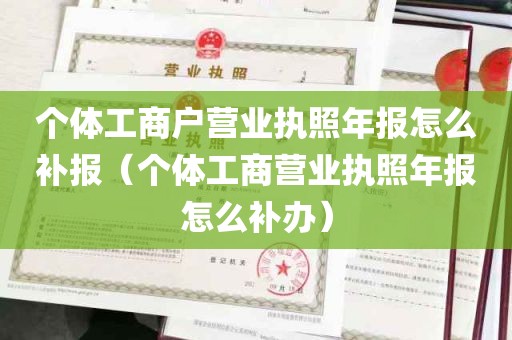 个体工商户营业执照年报怎么补报（个体工商营业执照年报怎么补办）