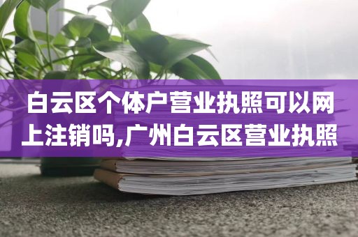 白云区个体户营业执照可以网上注销吗,广州白云区营业执照