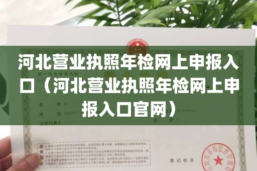 河北营业执照年检网上申报入口（河北营业执照年检网上申报入口官网）