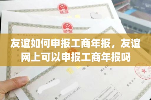 友谊如何申报工商年报，友谊网上可以申报工商年报吗