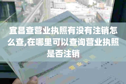 宜昌查营业执照有没有注销怎么查,在哪里可以查询营业执照是否注销