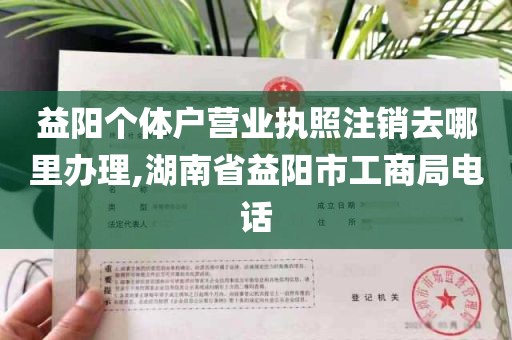 益阳个体户营业执照注销去哪里办理,湖南省益阳市工商局电话