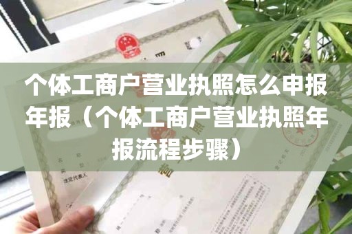 个体工商户营业执照怎么申报年报（个体工商户营业执照年报流程步骤）