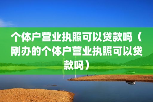 个体户营业执照可以贷款吗（刚办的个体户营业执照可以贷款吗）