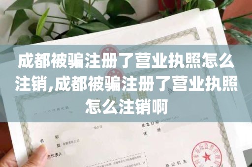 成都被骗注册了营业执照怎么注销,成都被骗注册了营业执照怎么注销啊