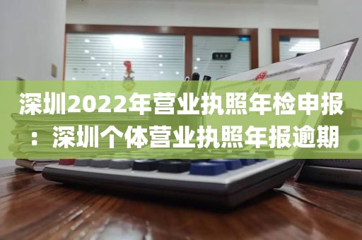 深圳2022年营业执照年检申报：深圳个体营业执照年报逾期