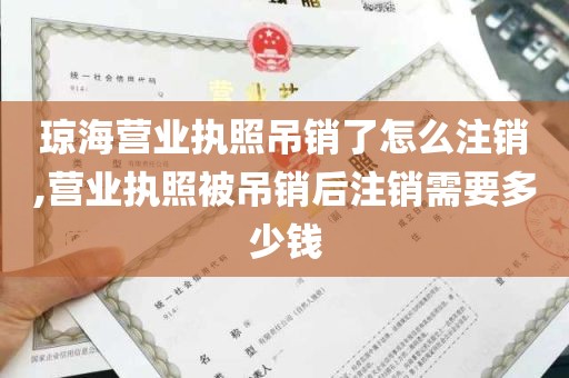 琼海营业执照吊销了怎么注销,营业执照被吊销后注销需要多少钱