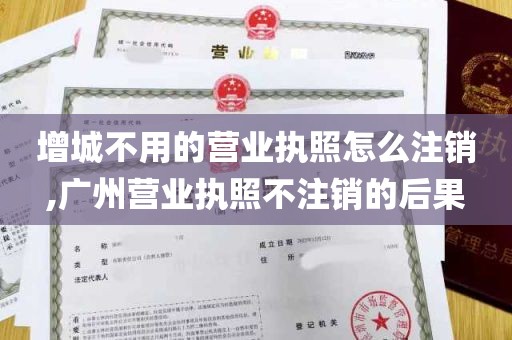 增城不用的营业执照怎么注销,广州营业执照不注销的后果