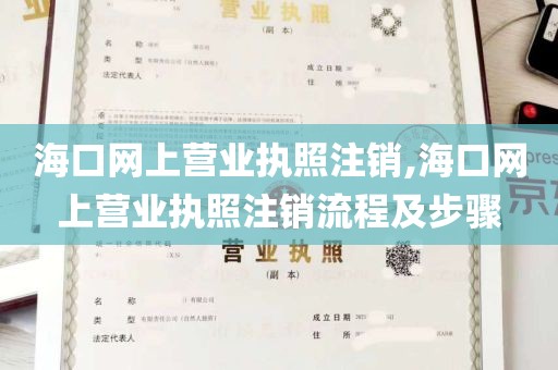 海口网上营业执照注销,海口网上营业执照注销流程及步骤