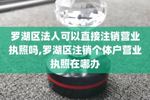 罗湖区法人可以直接注销营业执照吗,罗湖区注销个体户营业执照在哪办