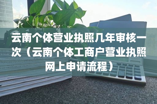 云南个体营业执照几年审核一次（云南个体工商户营业执照网上申请流程）