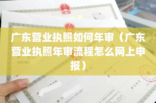 广东营业执照如何年审（广东营业执照年审流程怎么网上申报）