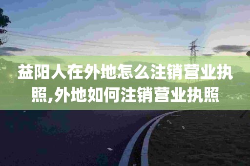 益阳人在外地怎么注销营业执照,外地如何注销营业执照