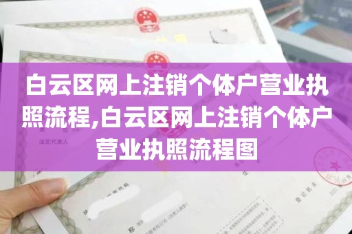 白云区网上注销个体户营业执照流程,白云区网上注销个体户营业执照流程图