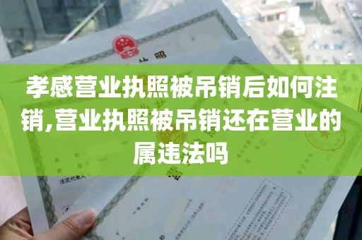 孝感营业执照被吊销后如何注销,营业执照被吊销还在营业的属违法吗