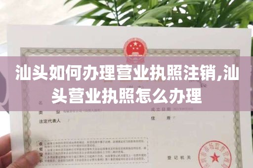 汕头如何办理营业执照注销,汕头营业执照怎么办理