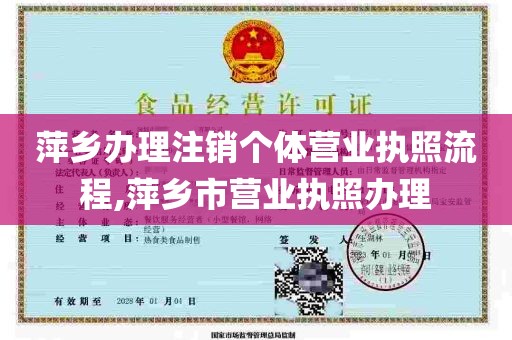 萍乡办理注销个体营业执照流程,萍乡市营业执照办理