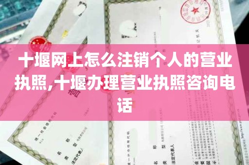 十堰网上怎么注销个人的营业执照,十堰办理营业执照咨询电话