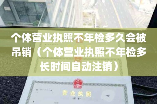 个体营业执照不年检多久会被吊销（个体营业执照不年检多长时间自动注销）