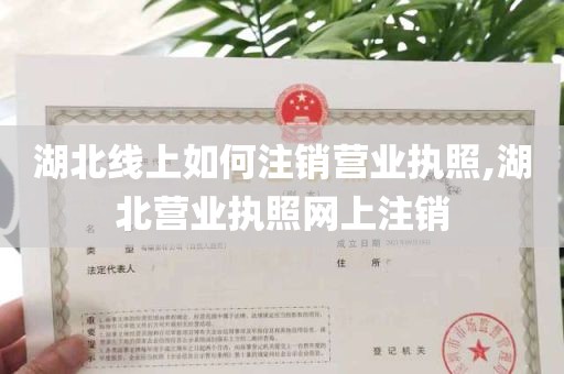 湖北线上如何注销营业执照,湖北营业执照网上注销