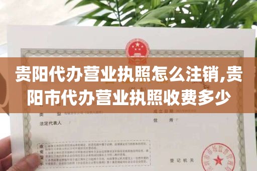 贵阳代办营业执照怎么注销,贵阳市代办营业执照收费多少