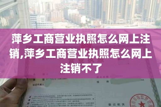 萍乡工商营业执照怎么网上注销,萍乡工商营业执照怎么网上注销不了
