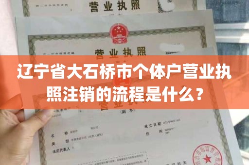 辽宁省大石桥市个体户营业执照注销的流程是什么？