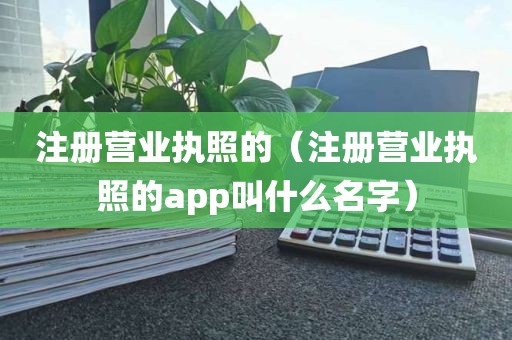 注册营业执照的（注册营业执照的app叫什么名字）