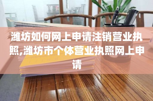 潍坊如何网上申请注销营业执照,潍坊市个体营业执照网上申请