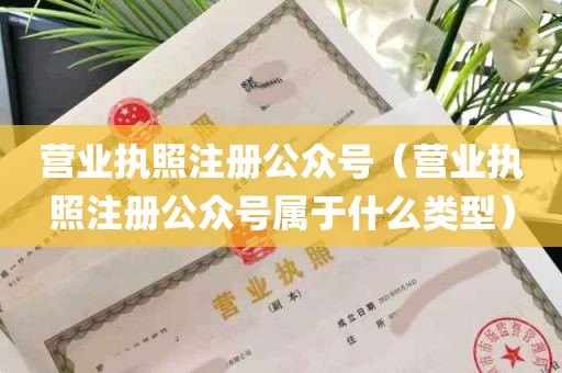 营业执照注册公众号（营业执照注册公众号属于什么类型）