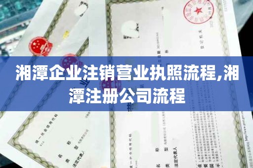 湘潭企业注销营业执照流程,湘潭注册公司流程