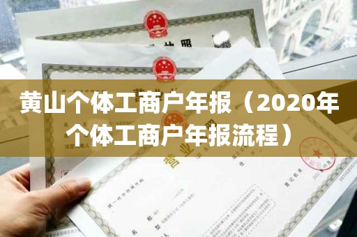 黄山个体工商户年报（2020年个体工商户年报流程）