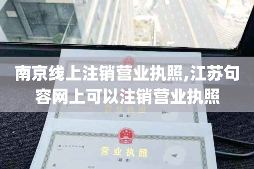 南京线上注销营业执照,江苏句容网上可以注销营业执照