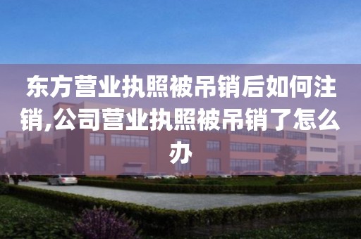 东方营业执照被吊销后如何注销,公司营业执照被吊销了怎么办