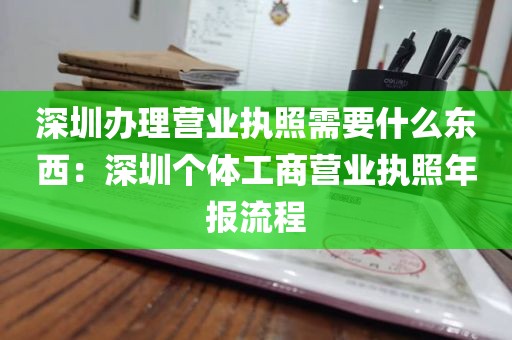 深圳办理营业执照需要什么东西：深圳个体工商营业执照年报流程